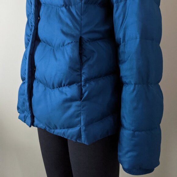Tommy Hilfiger down puffer winter blue jacket coat, women's large - Picture 7 of 8